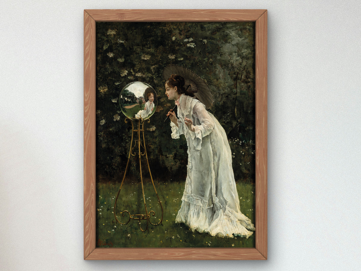 The Silver Ball by Alfred Stevens, Wall Art Print, Fine Art Reproduction, Museum Quality Decor, Poster