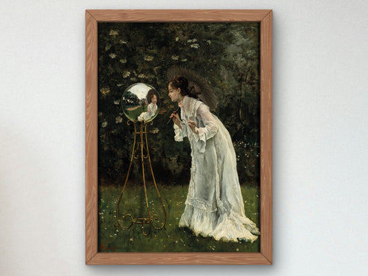 The Silver Ball by Alfred Stevens, Wall Art Print, Fine Art Reproduction, Museum Quality Decor, Poster