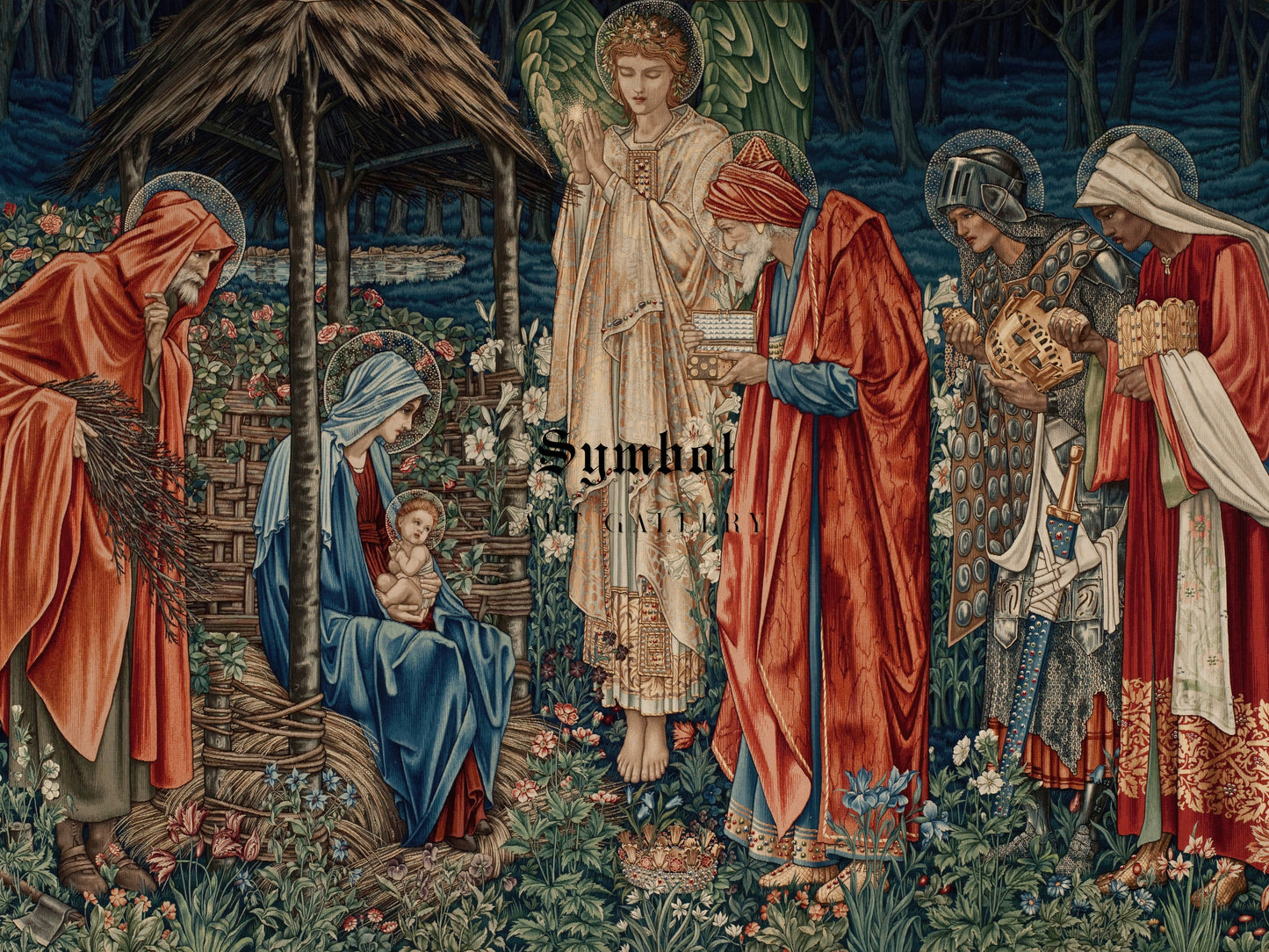 The Adoration of the Magi by Edward Coley Burne Jones 1904, Wall Art Print, Fine Art Reproduction, Museum Quality Decor, Poster