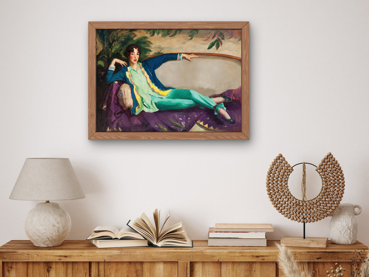 Gertrude Vanderbilt Whitney by Robert Henri 1916, Wall Art Print, Fine Art Reproduction, Museum Quality Decor, Poster