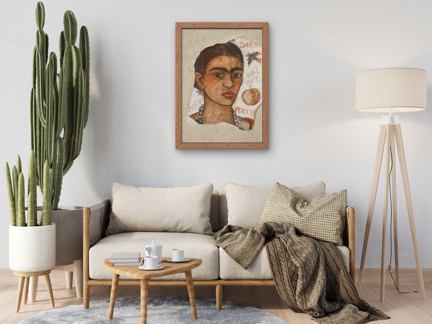 Self Portrait Very Ugly by Frida Kahlo 1933, Wall Art Print, Fine Art Reproduction, Museum Quality Decor, Poster