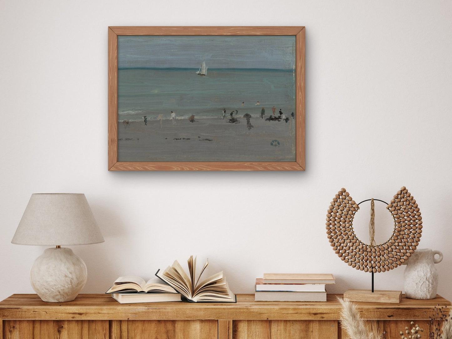 Coast Scene Bathers by James McNeill Whistler 1884, Wall Art Print, Fine Art Reproduction, Museum Quality Decor, Poster