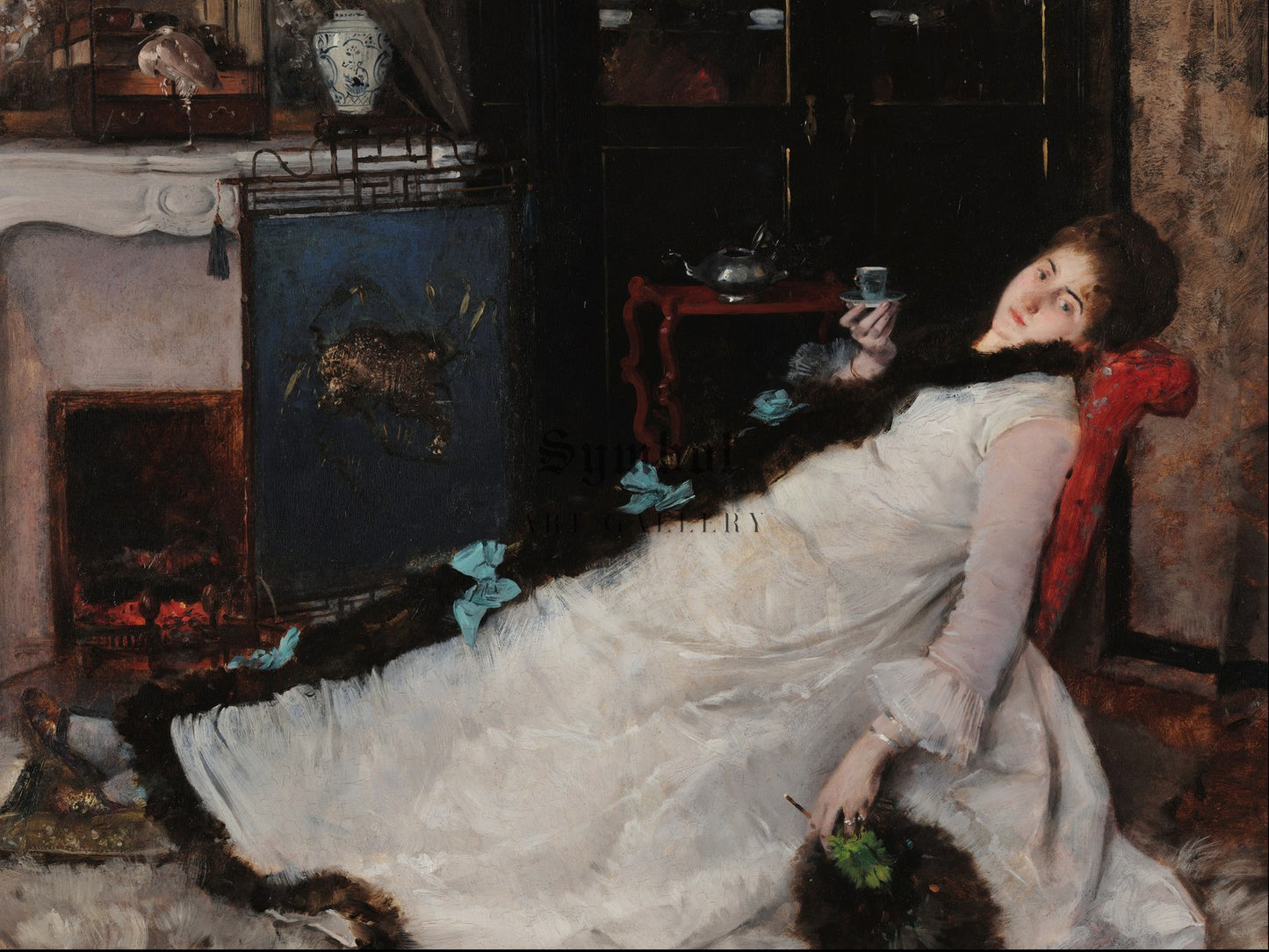 Resting by Ernest Ange Duez 1891, Wall Art Print, Fine Art Reproduction, Museum Quality Decor, Poster