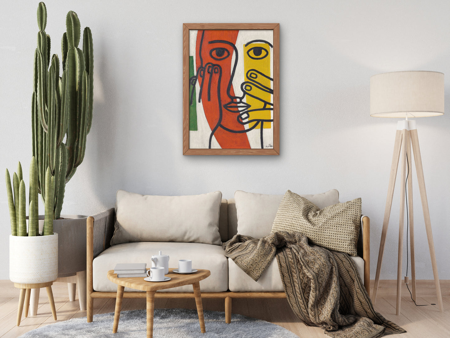 Head of a Woman, Figure II by Fernand Léger 1948, Wall Art Print, Fine Art Reproduction, Museum Quality Decor, Poster