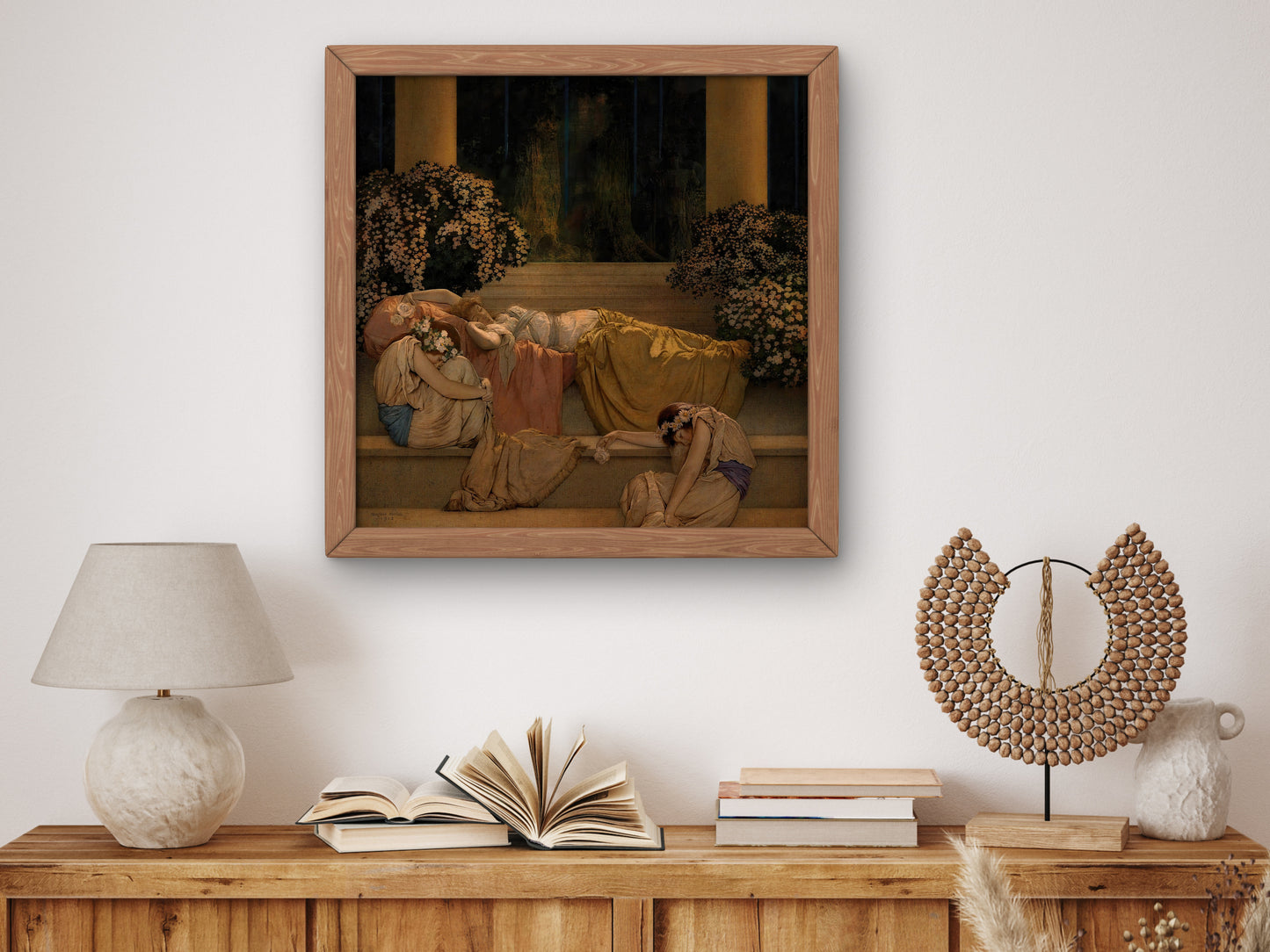 Sleeping Beauty in the Wood by Maxfield Parrish 1912, Wall Art Print, Fine Art Reproduction, Museum Quality Decor, Poster