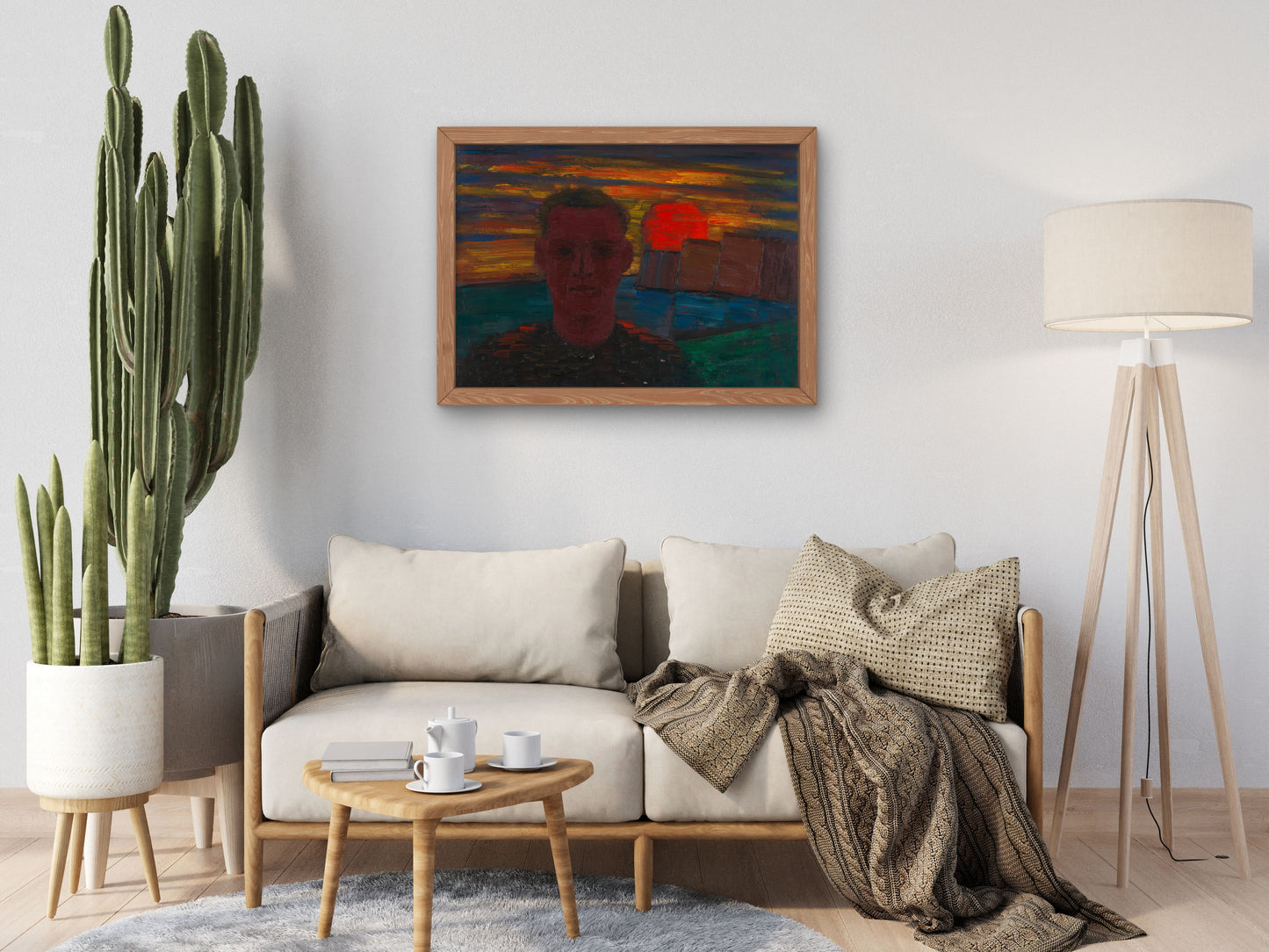 Male Portrait by Karl Wiener, Wall Art Print, Fine Art Reproduction, Museum Quality Decor, Poster