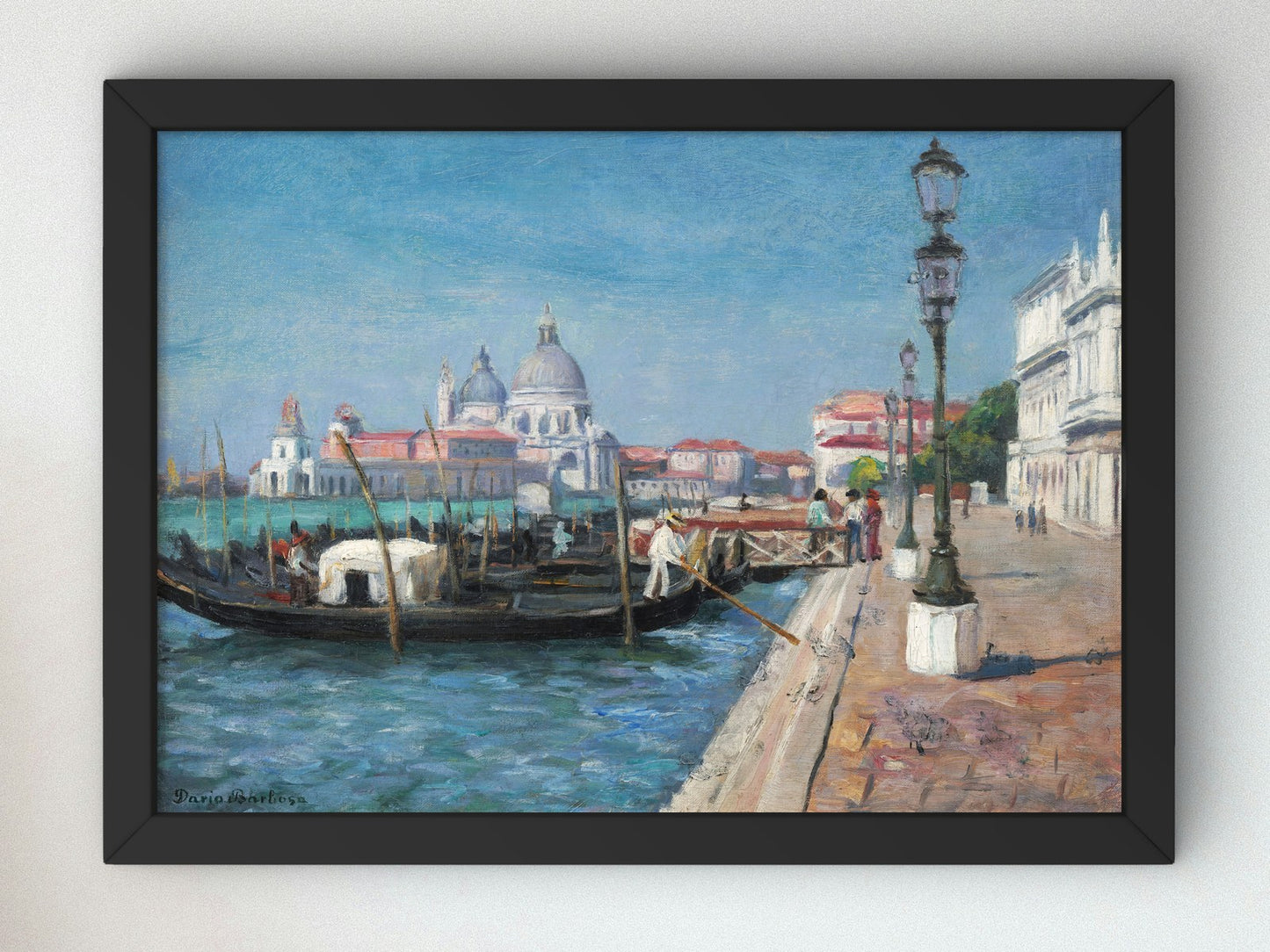 Venice by Dario Villares Barbosa 1920, Wall Art Print, Fine Art Reproduction, Museum Quality Decor, Poster