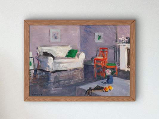 The White Sofa by Francis Cadell 1920, Wall Art Print, Fine Art Reproduction, Museum Quality Decor, Poster