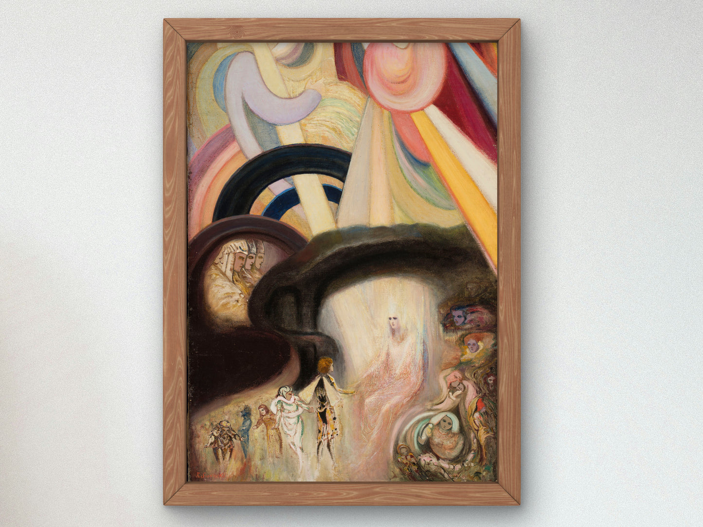 Fantasy Imagination by Franciszek Siedlecki 1913, Wall Art Print, Fine Art Reproduction, Museum Quality Decor, Poster