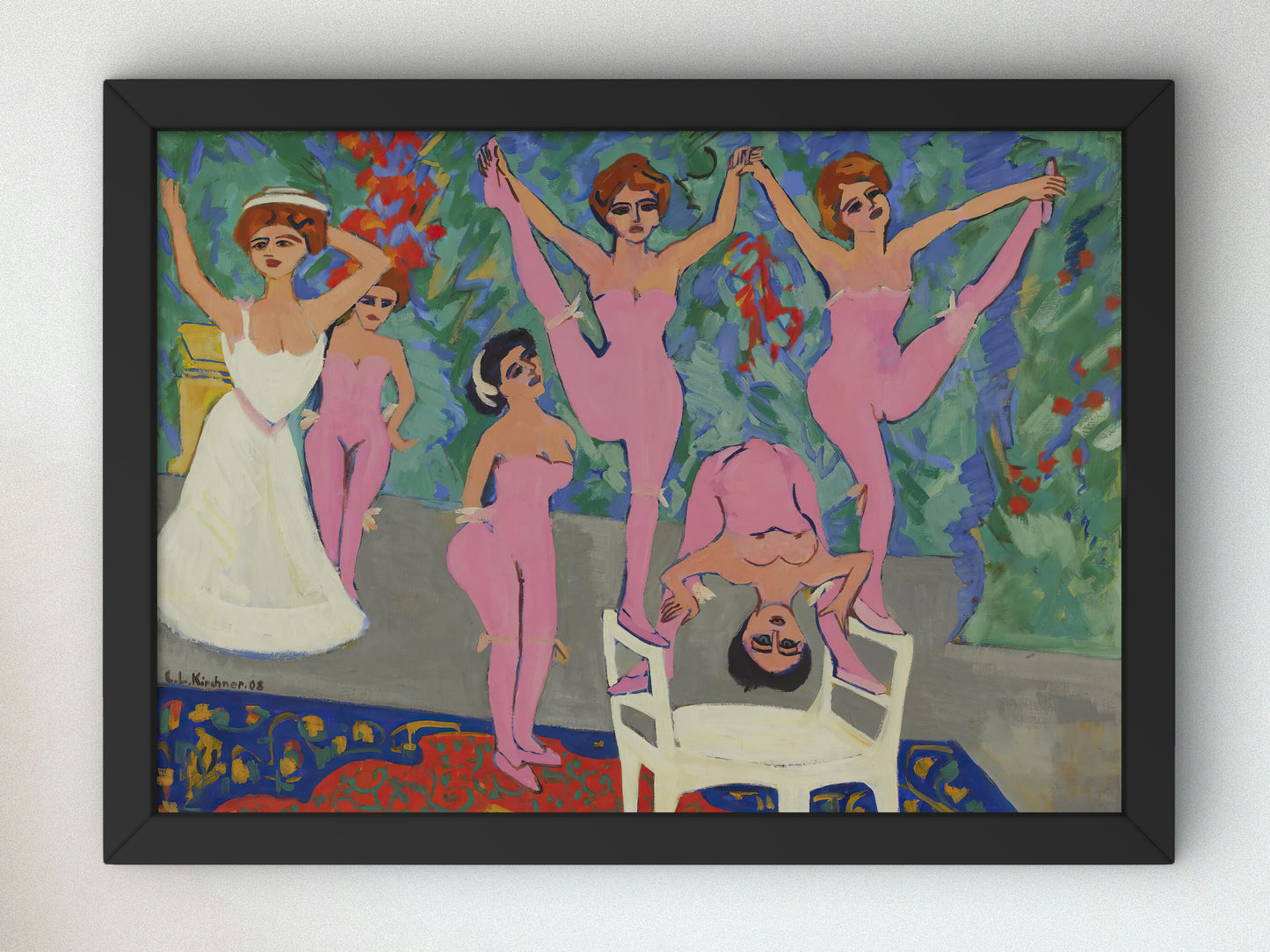 Variety Show by Ernst Ludwig Kirchner 1908, Wall Art Print, Fine Art Reproduction, Museum Quality Decor, Poster