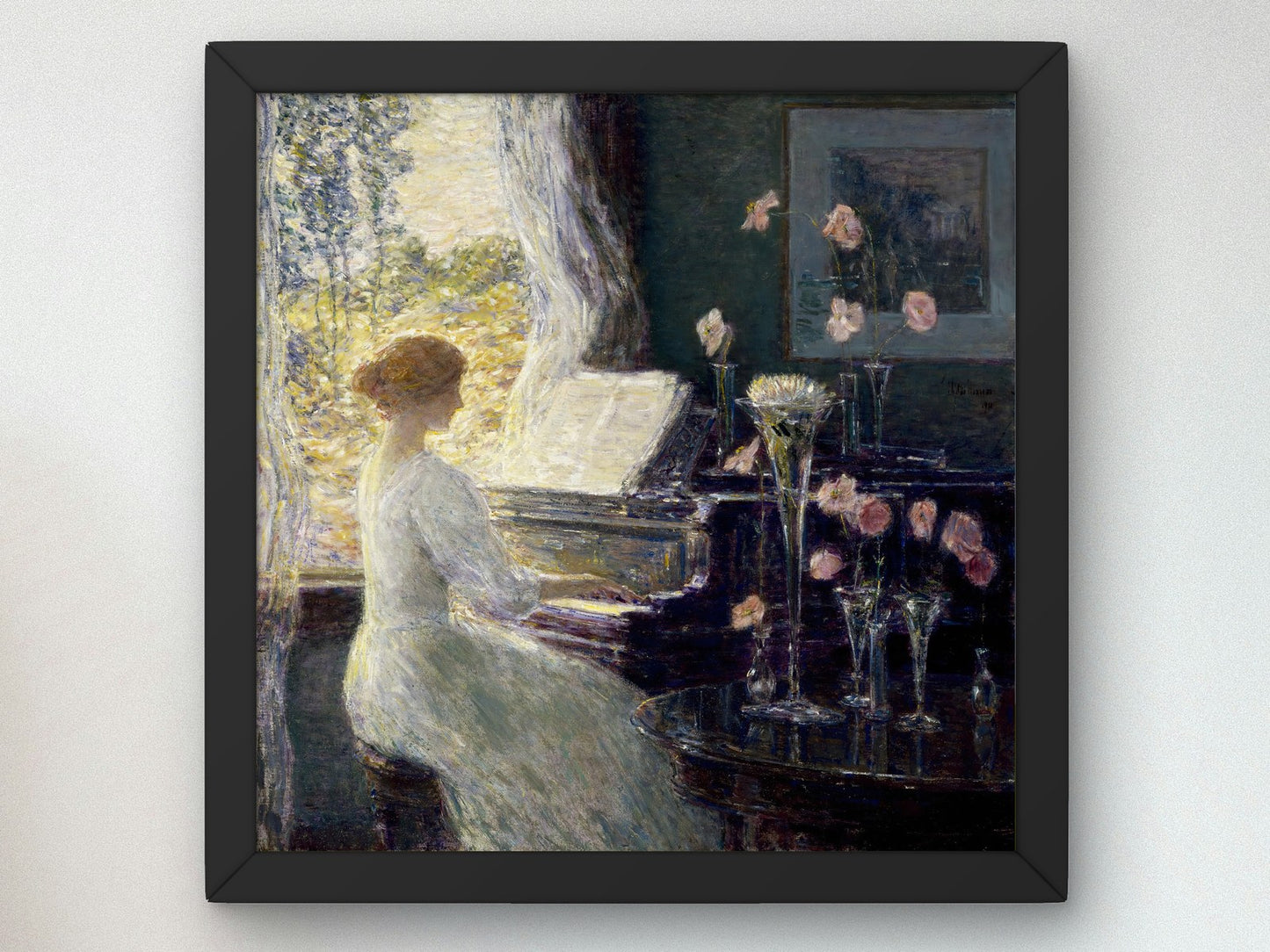 The Sonata by Childe Hassam 1911, Wall Art Print, Fine Art Reproduction, Museum Quality Decor, Poster