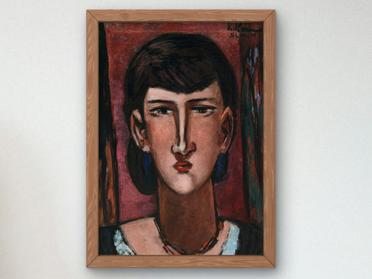 Portrait of Edie Rickey by Max Beckmann 1949, Wall Art Print, Fine Art Reproduction, Museum Quality Decor, Poster