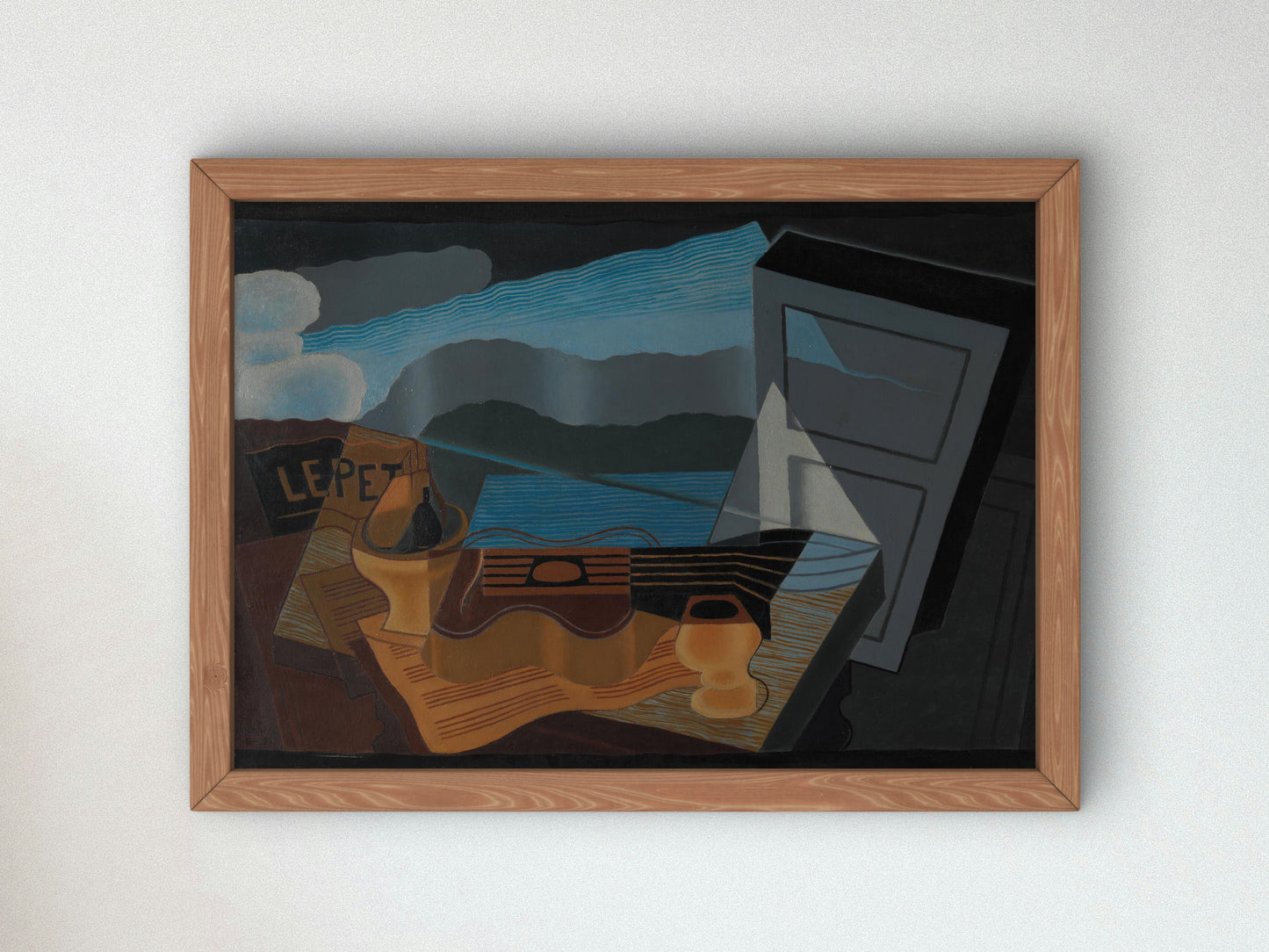 View across the Bay by Juan Gris 1921, Wall Art Print, Fine Art Reproduction, Museum Quality Decor, Poster