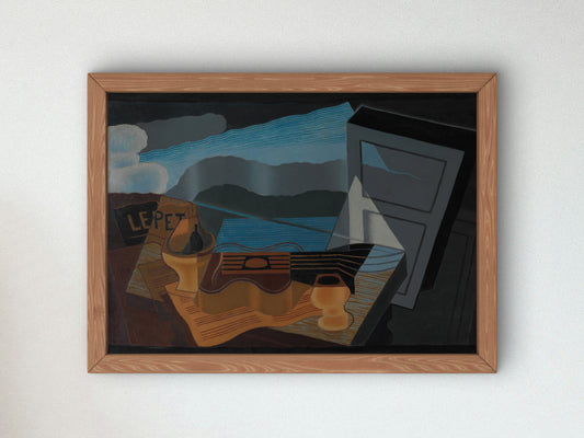View across the Bay by Juan Gris 1921, Wall Art Print, Fine Art Reproduction, Museum Quality Decor, Poster