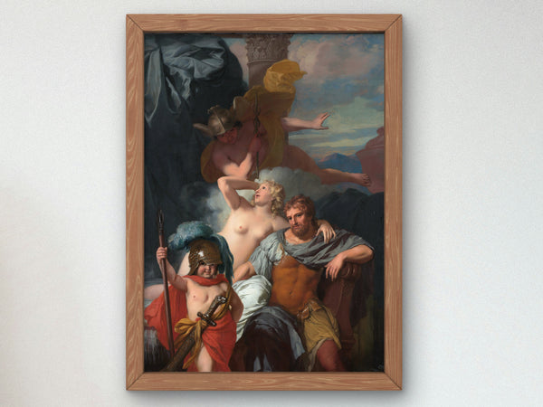 Mercury Ordering Calypso to Release Odysseus by Gerard de Lairesse 1680, Wall Art Print, Fine Art Reproduction, Museum Quality Decor, Poster