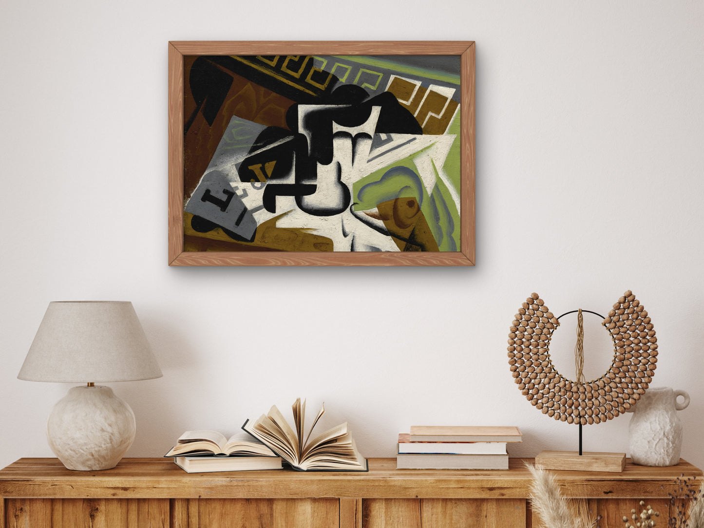 Journal et Compotier by Juan Gris 1917, Wall Art Print, Fine Art Reproduction, Museum Quality Decor, Poster