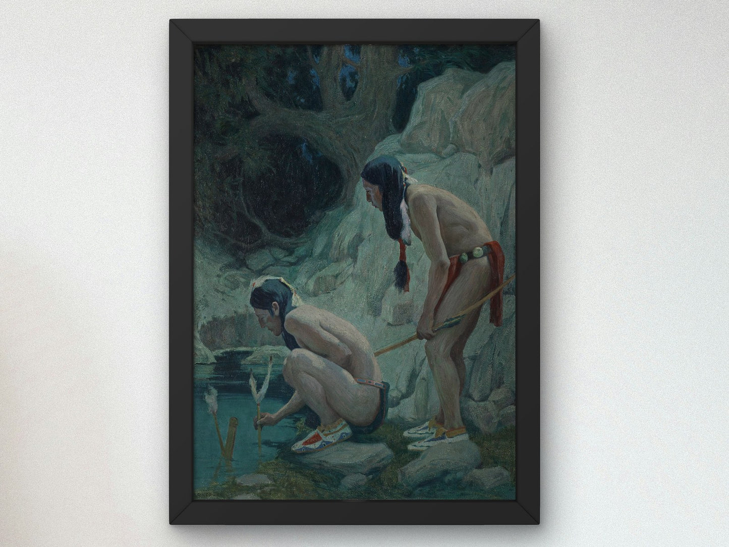 Sacred Waters by Eanger Irving Couse 1902, Wall Art Print, Fine Art Reproduction, Museum Quality Decor, Poster