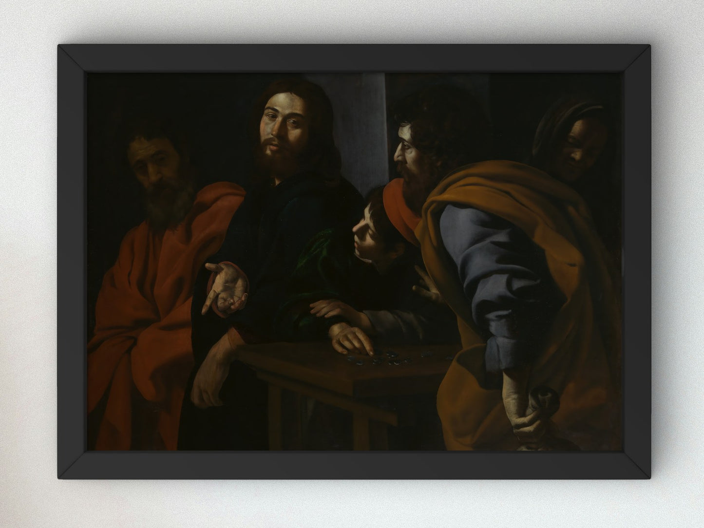 The Calling of Saint Matthew by Giovanni Battista Caracciolo 1625, Wall Art Print, Fine Art Reproduction, Museum Quality Decor, Poster