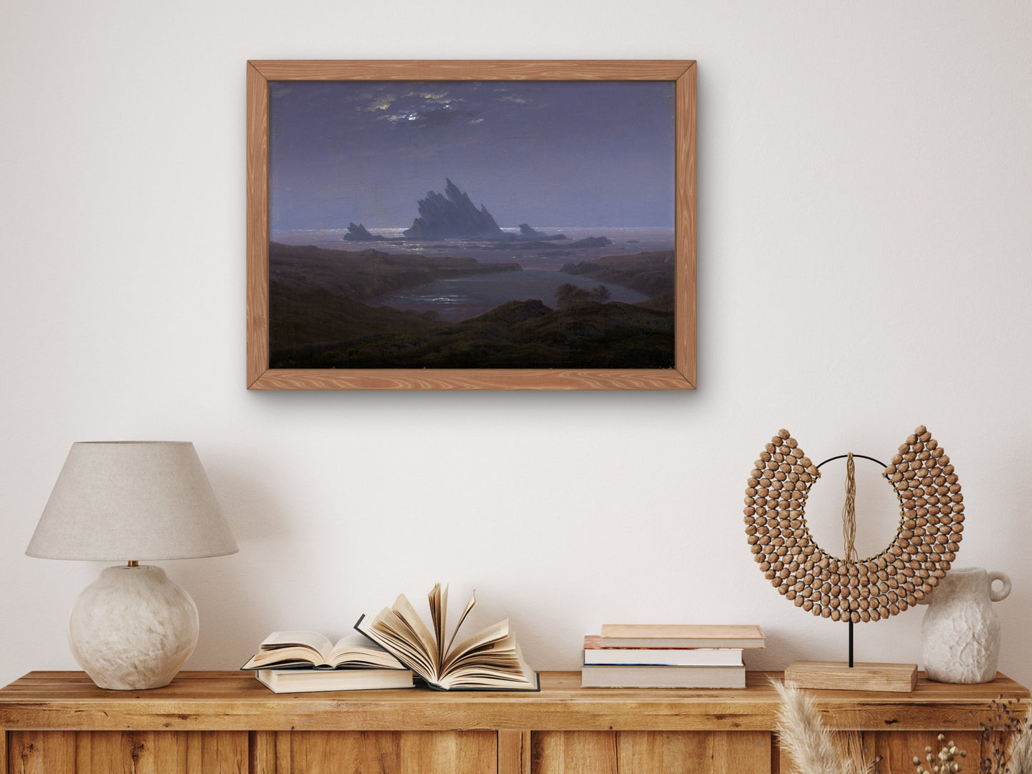 Felsenriff am Meeresstrand by Caspar David Friedrich 1824, Wall Art Print, Fine Art Reproduction, Museum Quality Decor, Poster