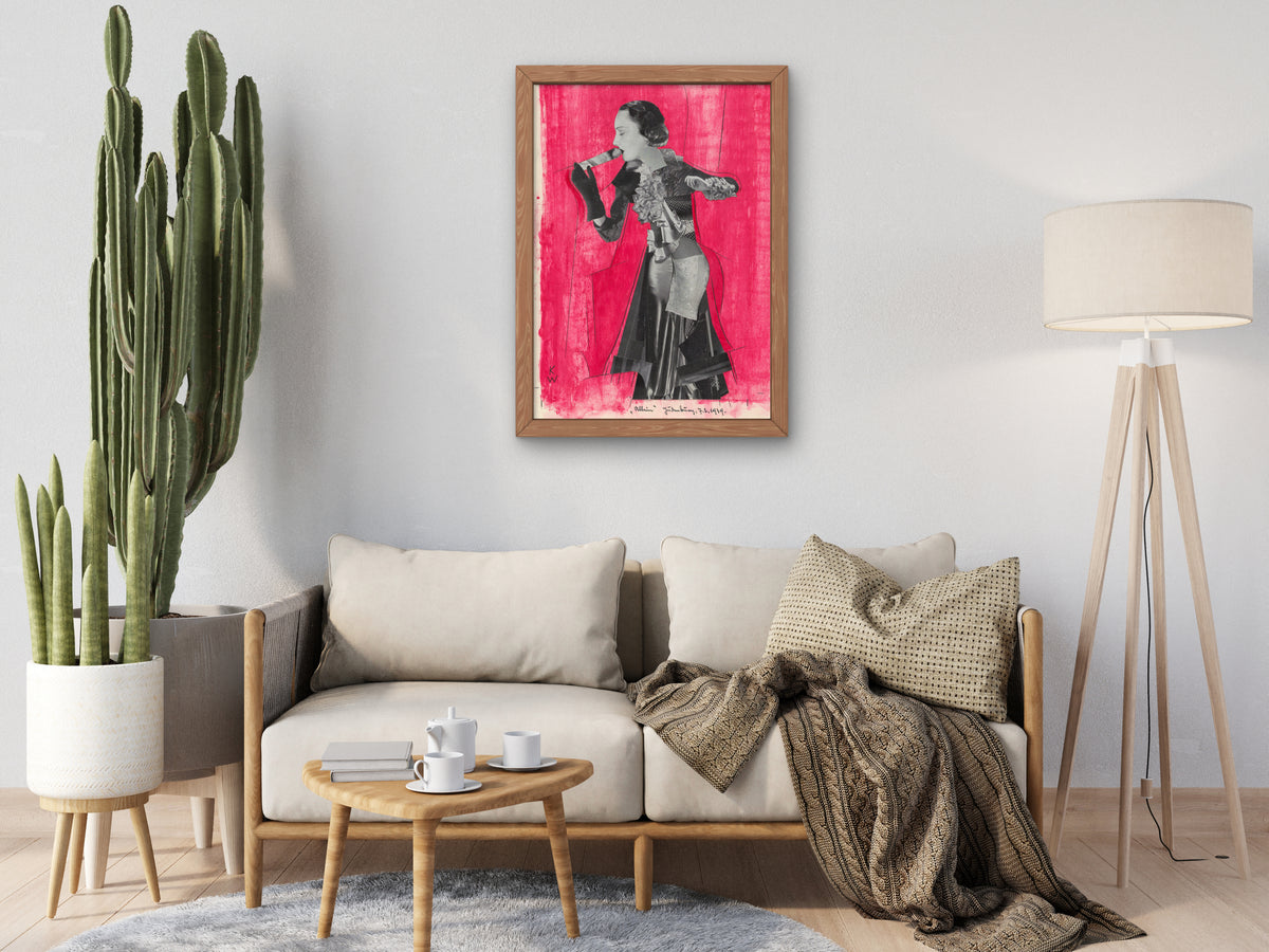 Allein by Karl Wiener 1939, Wall Art Print, Fine Art Reproduction, Museum Quality Decor, Poster