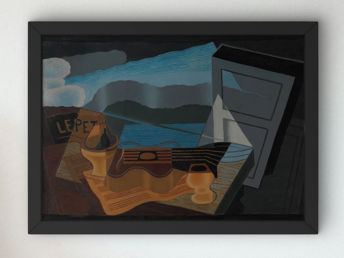 View across the Bay by Juan Gris 1921, Wall Art Print, Fine Art Reproduction, Museum Quality Decor, Poster