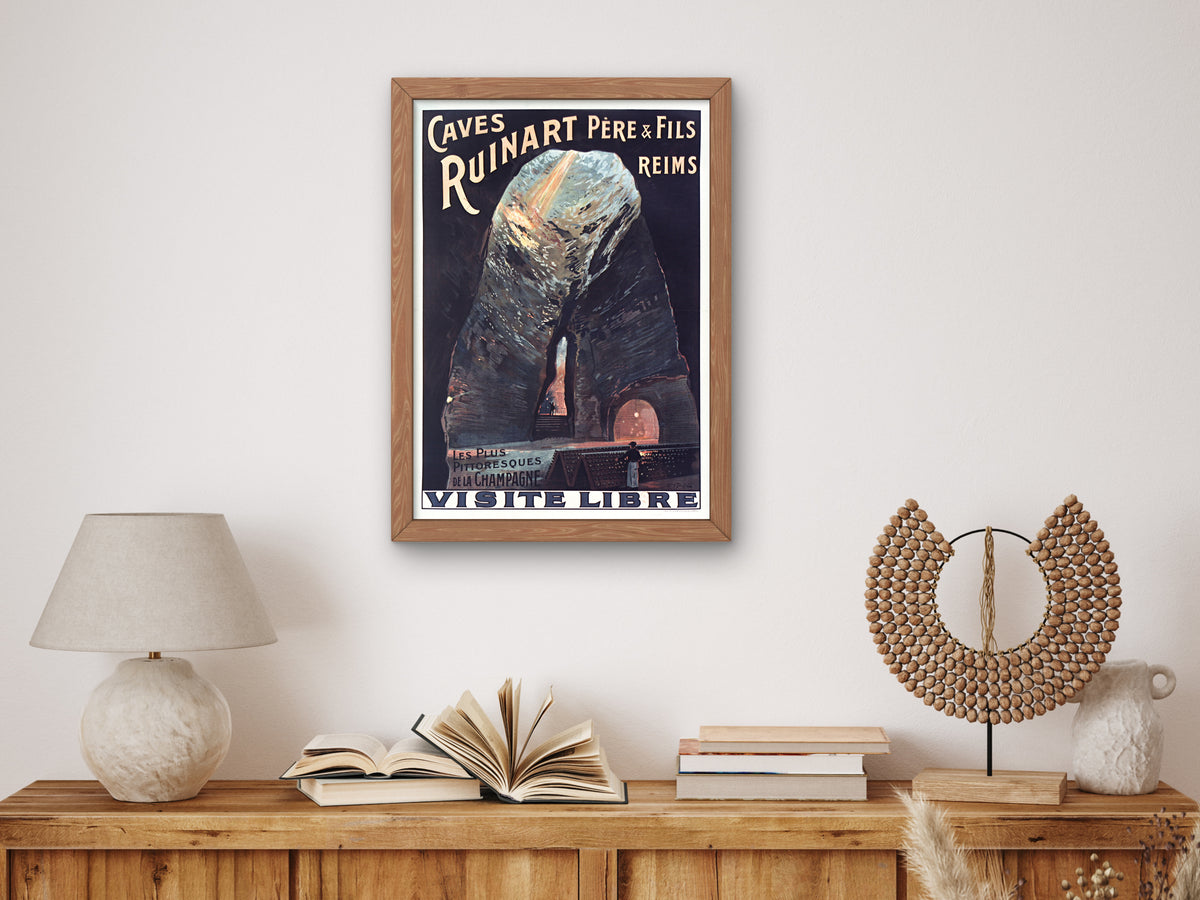 Ruinart Père and Fils Cellars Reims by Louis Tauzin 1914, Wall Art Print, Fine Art Reproduction, Museum Quality Decor, Poster