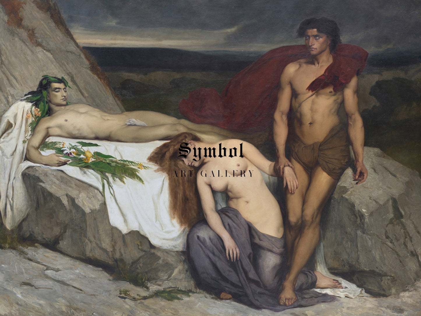 Death by Lawrence Alma Tadema 1881, Wall Art Print, Fine Art Reproduction, Museum Quality Decor, Poster
