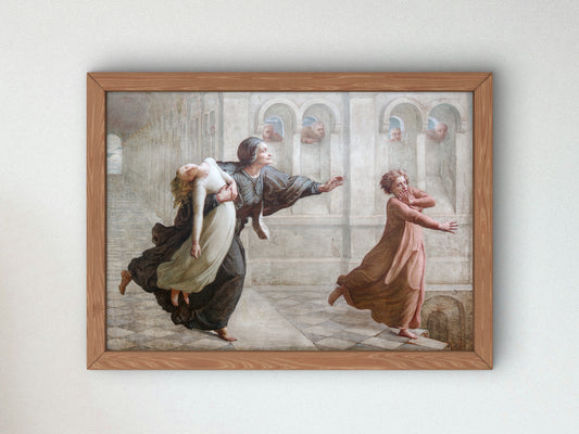 The Nightmare by Louis Janmot 1862, Wall Art Print, Fine Art Reproduction, Museum Quality Decor, Poster