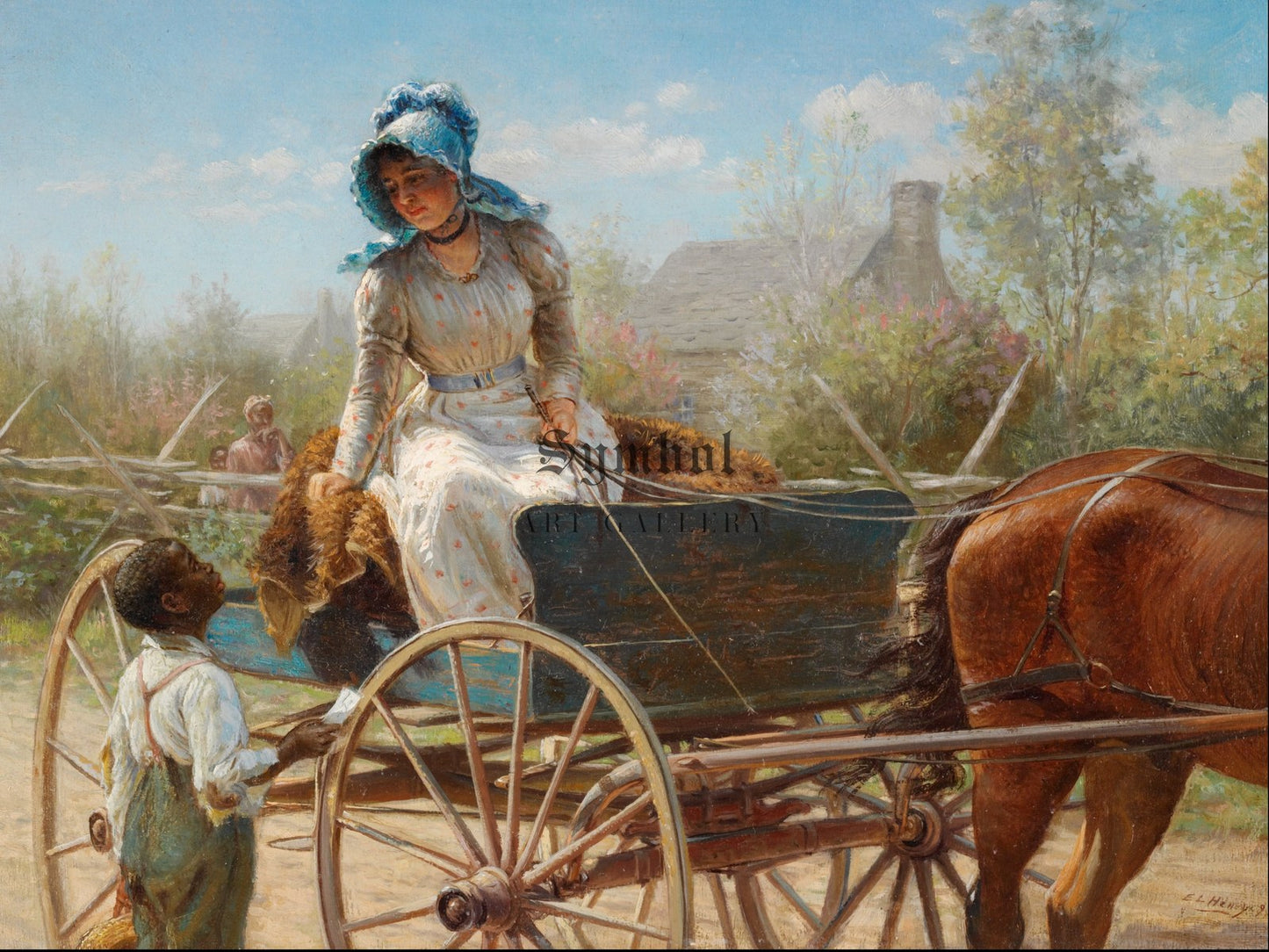 The Message by Edward Lamson Henry 1893, Wall Art Print, Fine Art Reproduction, Museum Quality Decor, Poster