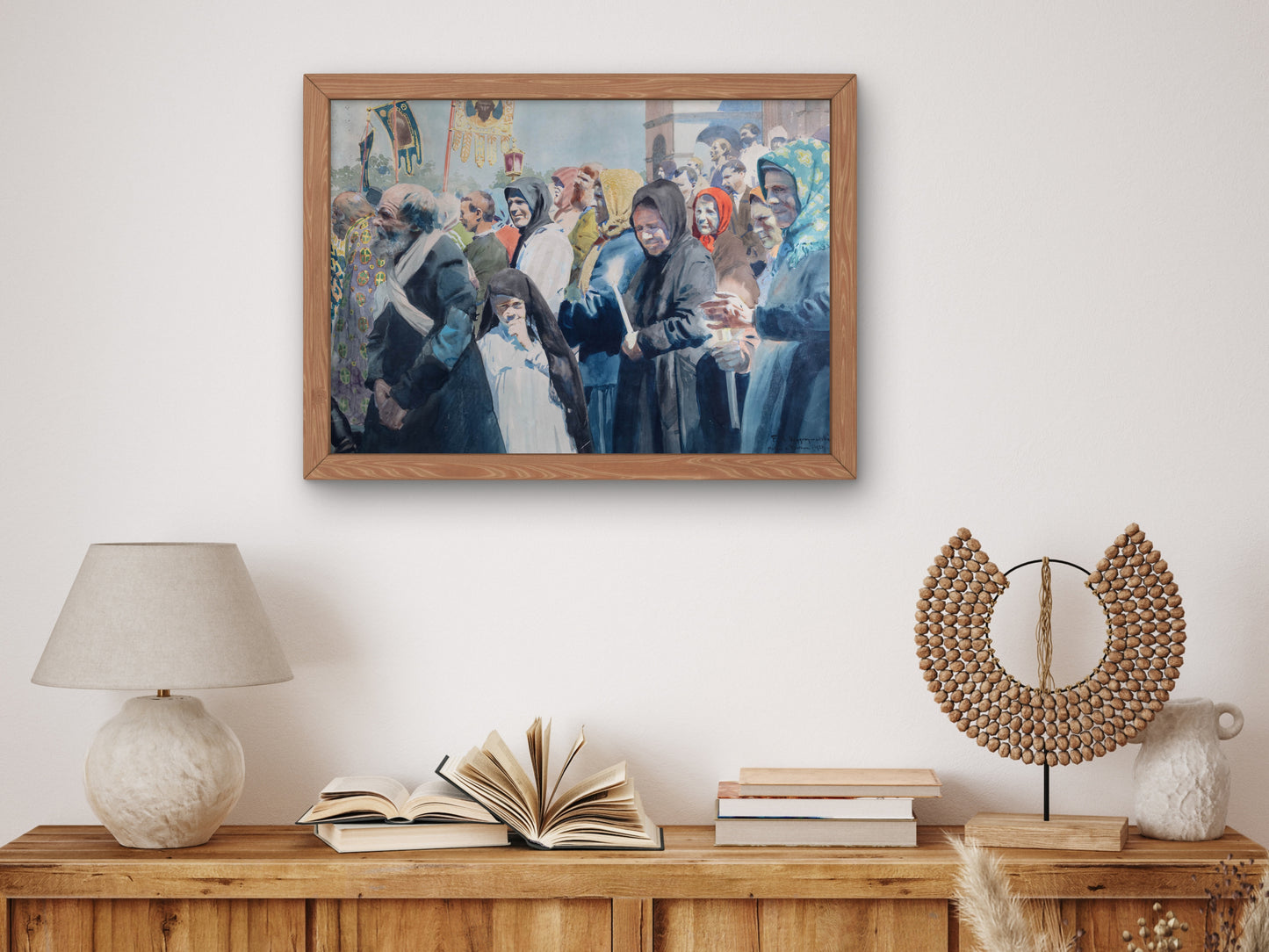 Scene from Rostov by Feliks Michał Wygrzywalski 1920, Wall Art Print, Fine Art Reproduction, Museum Quality Decor, Poster