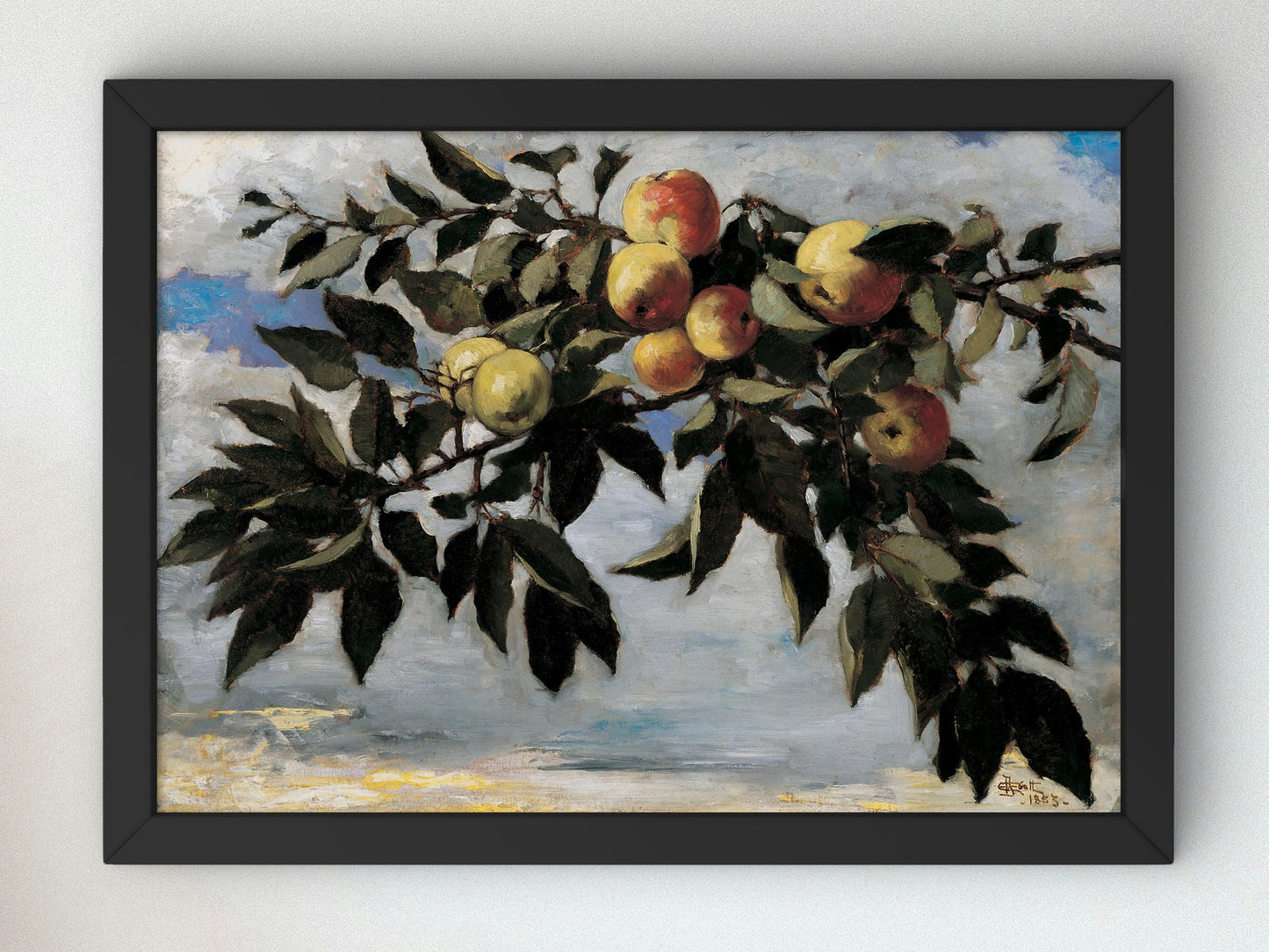 Apple Tree Branches by Elizabeth Boott 1883, Wall Art Print, Fine Art Reproduction, Museum Quality Decor, Poster