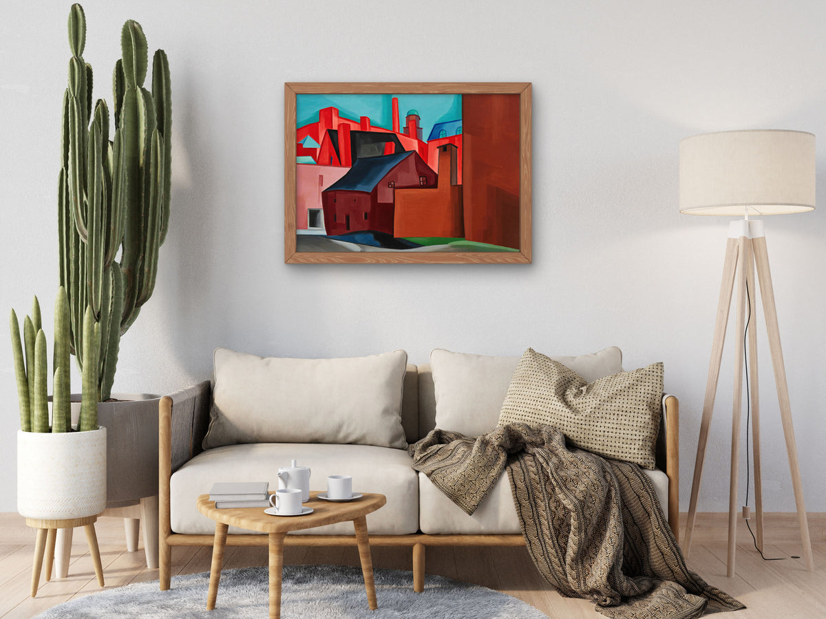 Afterglow by Oscar Bluemner 1927, Wall Art Print, Fine Art Reproduction, Museum Quality Decor, Poster