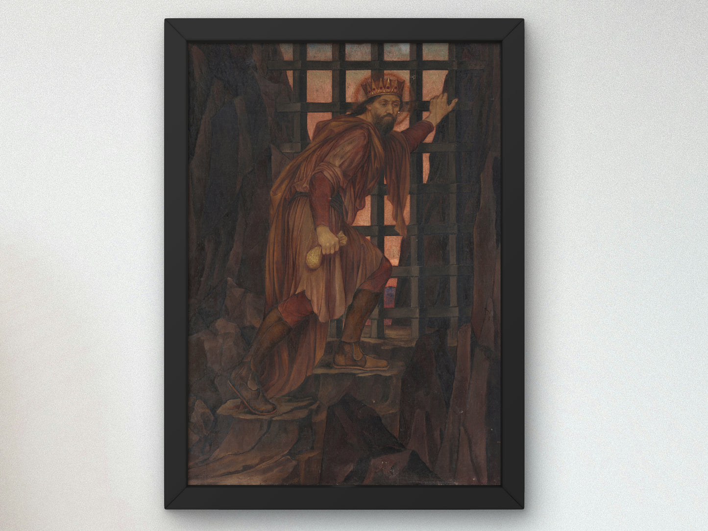 The Barred Gate by Evelyn De Morgan 1914, Wall Art Print, Fine Art Reproduction, Museum Quality Decor, Poster