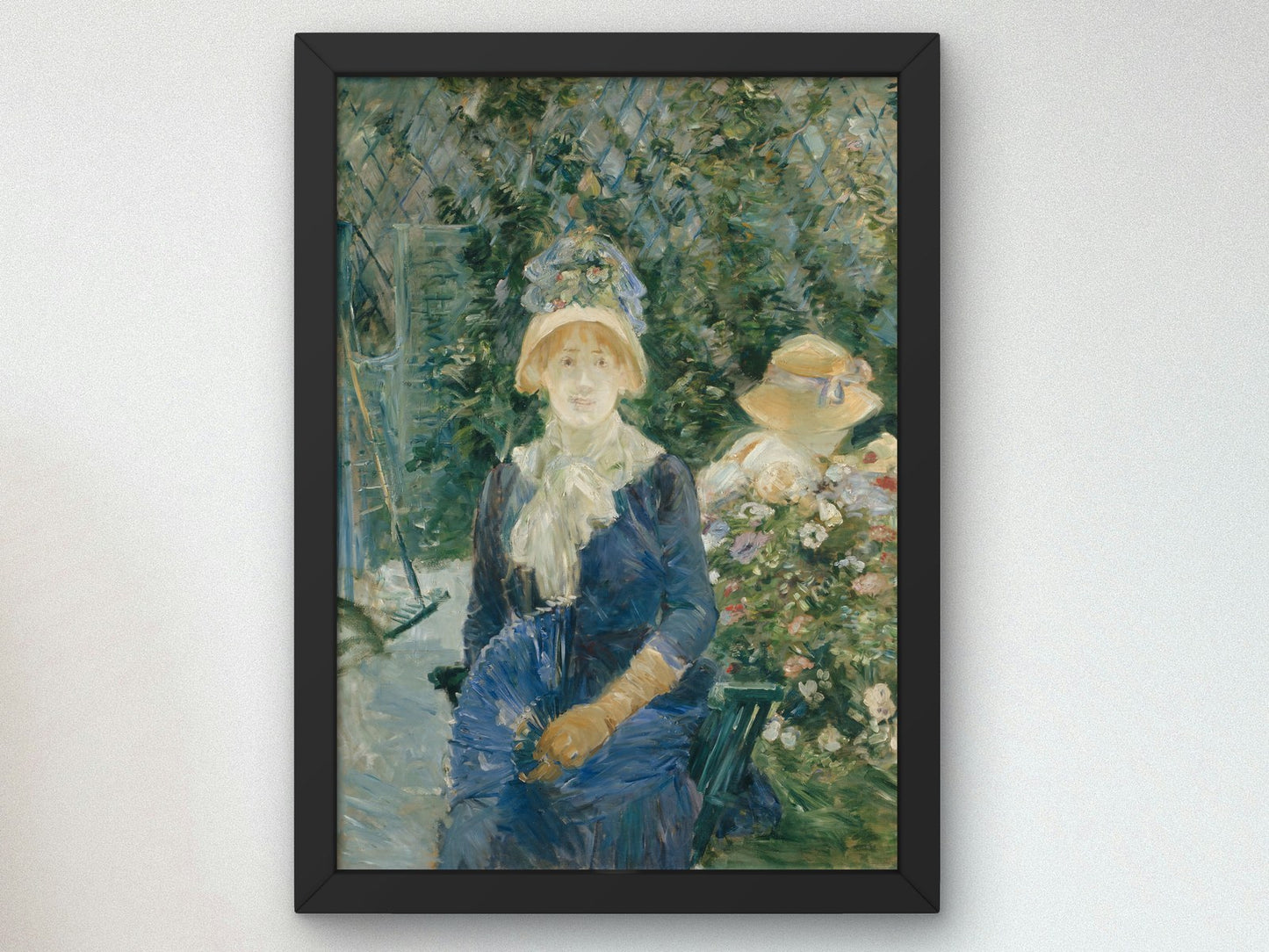 Woman in a Garden by Berthe Morisot 1882, Wall Art Print, Fine Art Reproduction, Museum Quality Decor, Poster