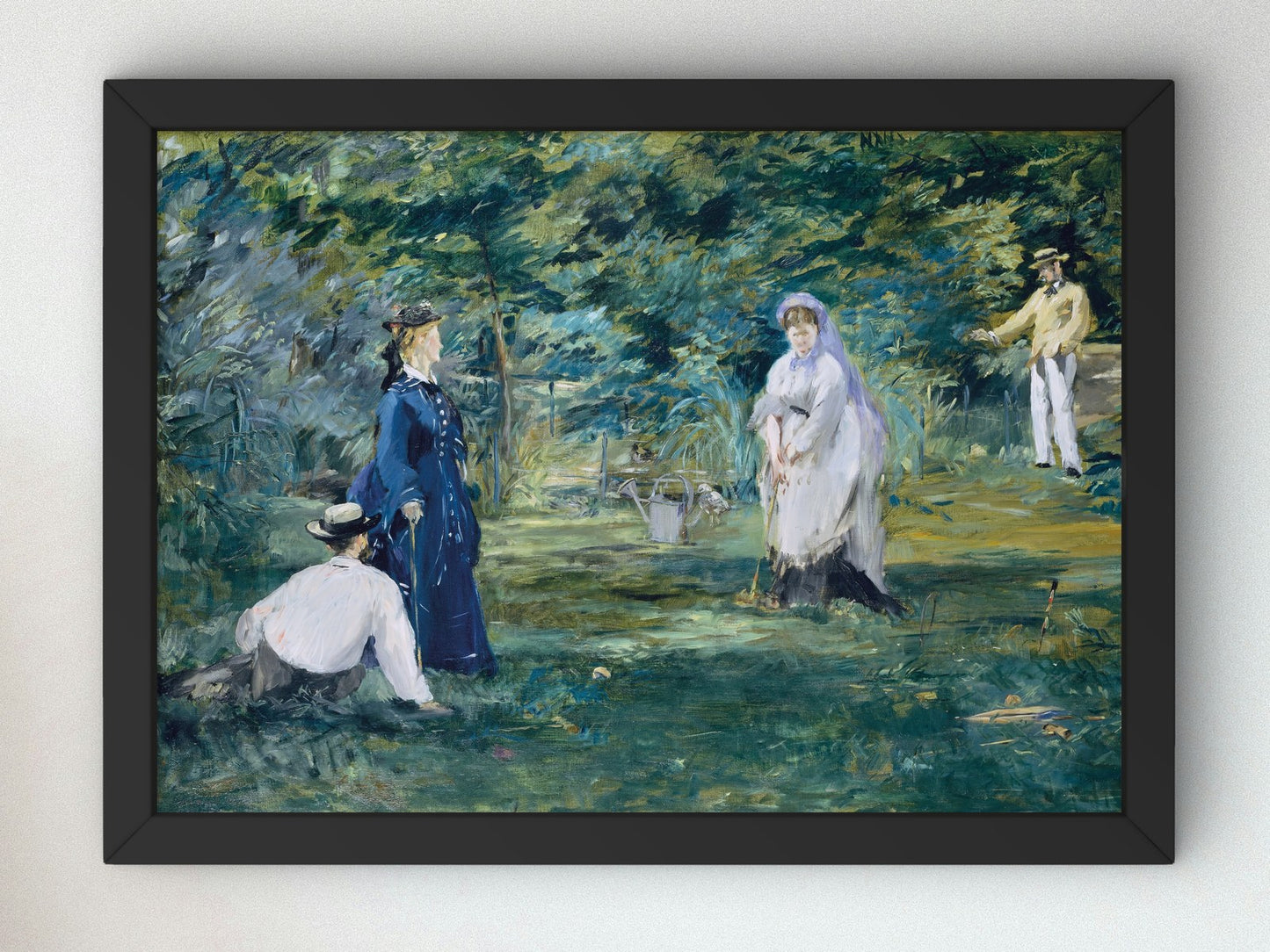 A Game of Croquet by Édouard Manet 1873, Wall Art Print, Fine Art Reproduction, Museum Quality Decor, Poster