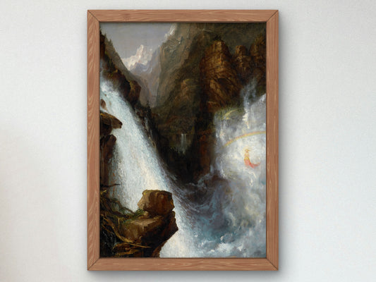 Scene from Byron's Manfred by Thomas Cole 1833, Wall Art Print, Fine Art Reproduction, Museum Quality Decor, Poster