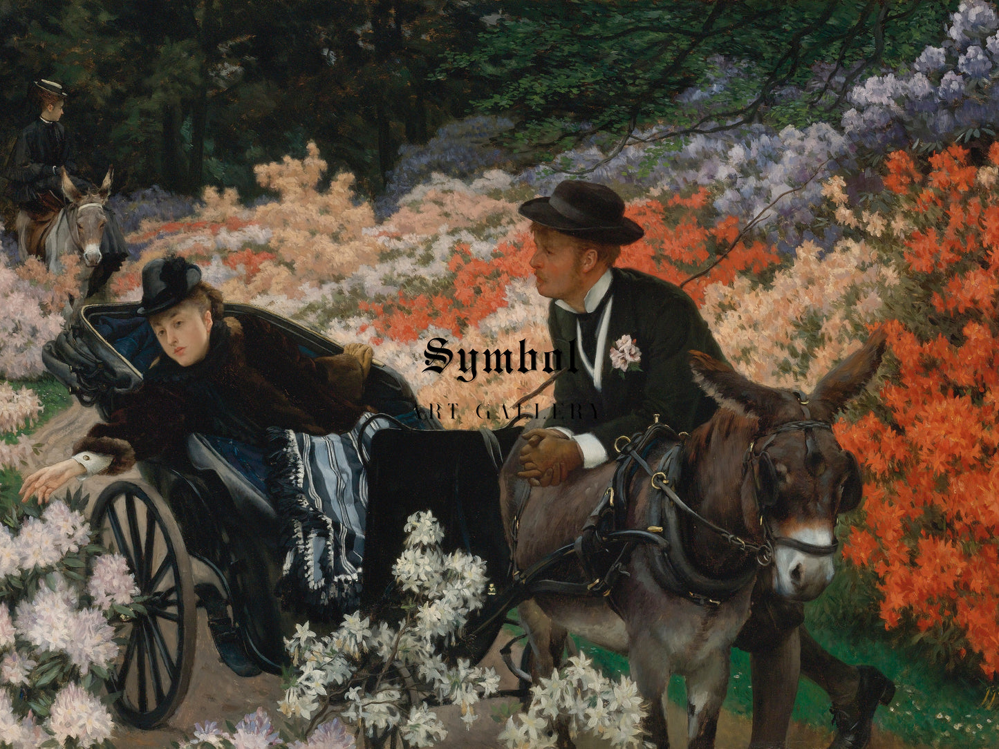 The Morning Ride by James Tissot 1873, Wall Art Print, Fine Art Reproduction, Museum Quality Decor, Poster