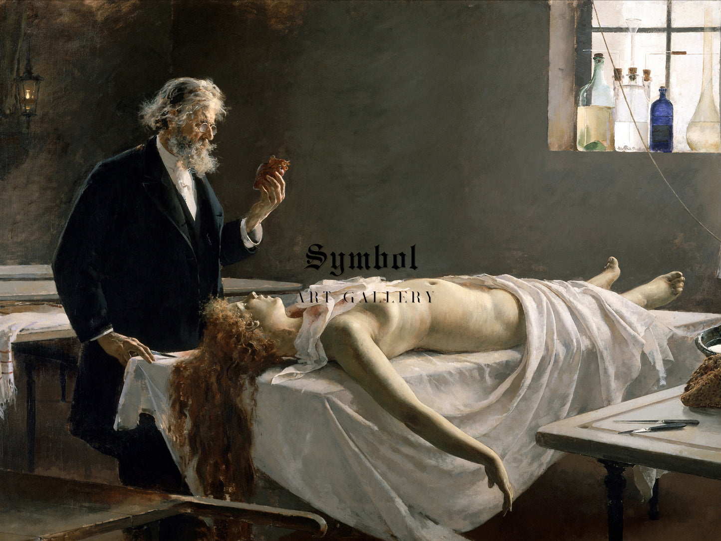 Anatomy of the Heart by Enrique Simonet 1890, Wall Art Print, Fine Art Reproduction, Museum Quality Decor, Poster