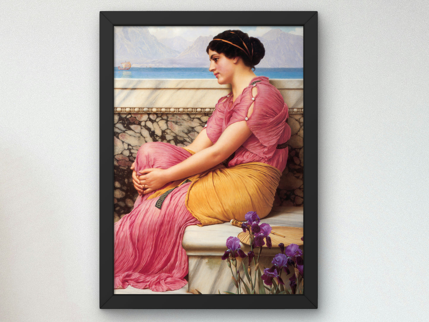 Absence Makes the Heart Grow Fonder by John William Godward 1912, Wall Art Print, Fine Art Reproduction, Museum Quality Decor, Poster