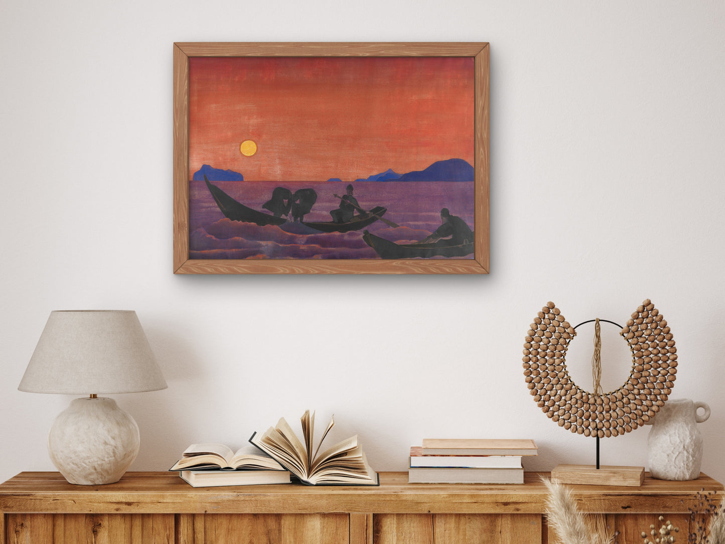 And We Continue Fishing by Nicholas Roerich 1922, Wall Art Print, Fine Art Reproduction, Museum Quality Decor, Poster