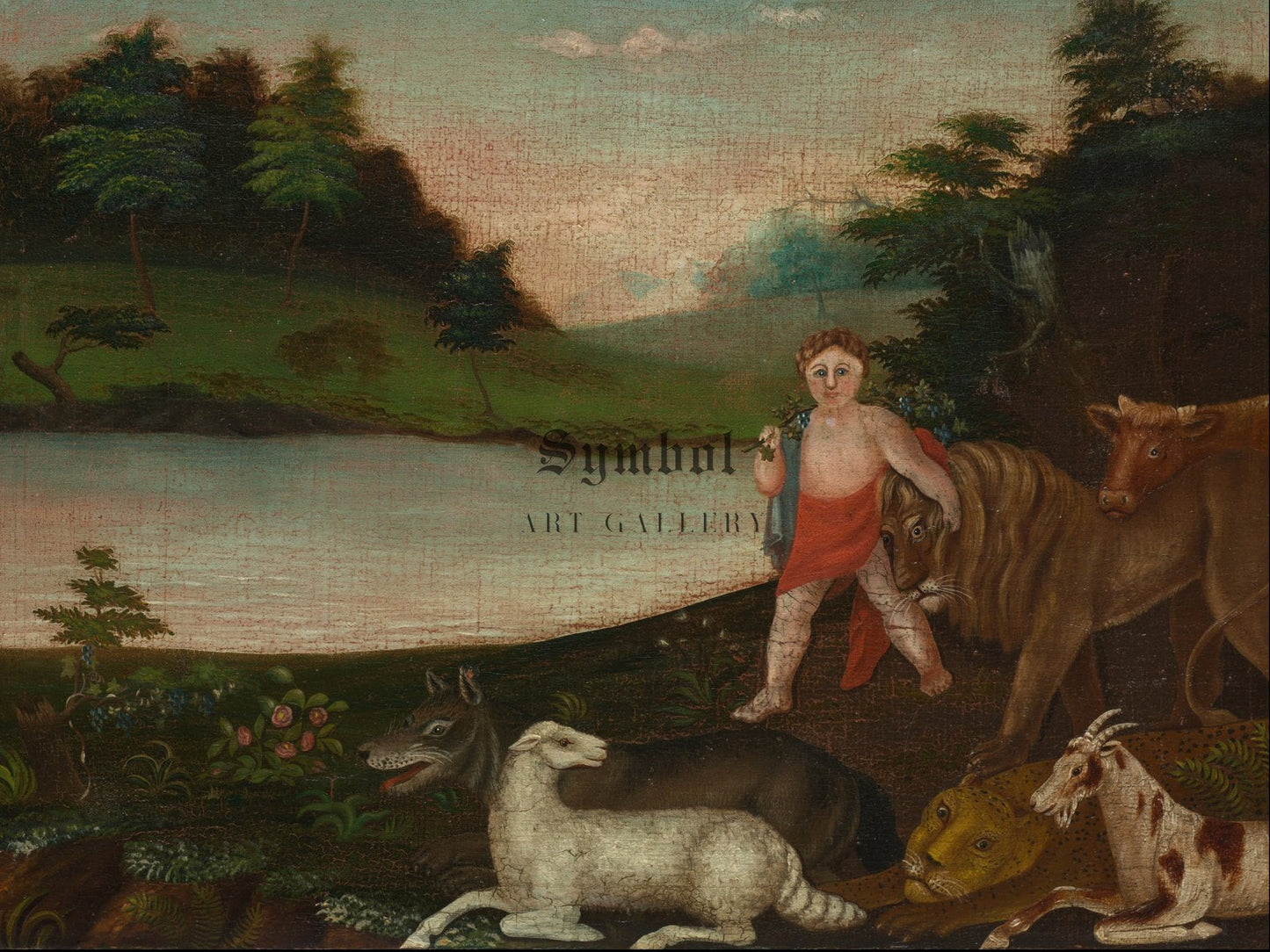 The Peaceable Kingdom by Edward Hicks 1816, Wall Art Print, Fine Art Reproduction, Museum Quality Decor, Poster
