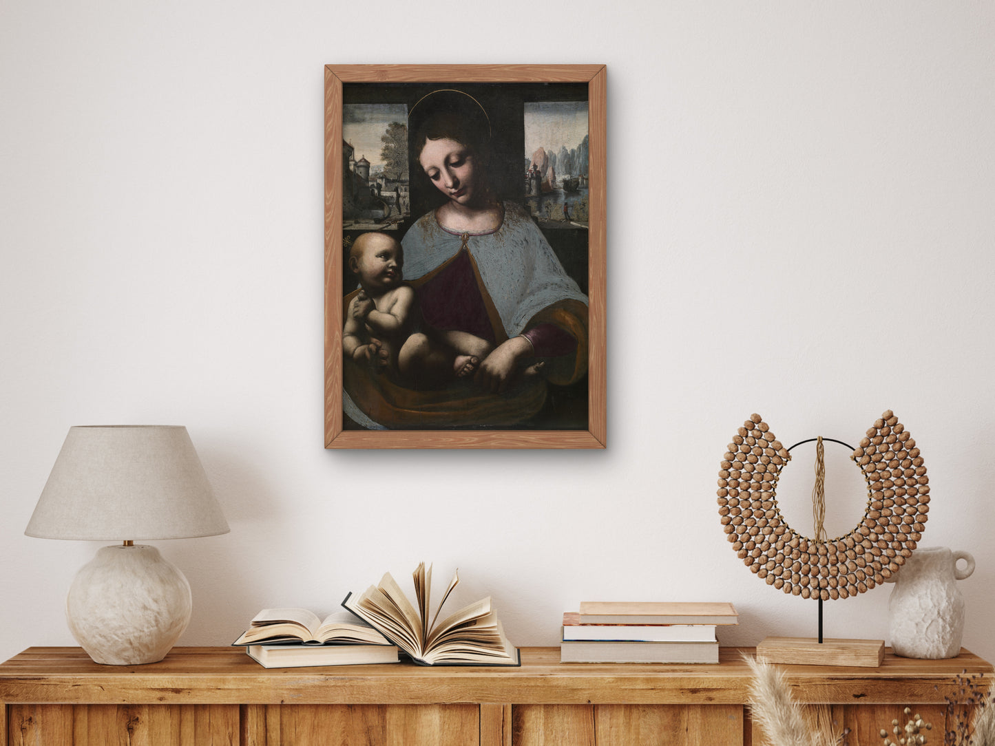 Virgin and Child by Leonardo da Vinci 1481, Wall Art Print, Fine Art Reproduction, Museum Quality Decor, Poster