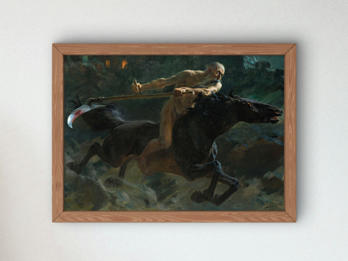 Time by Ulpiano Checa, Wall Art Print, Fine Art Reproduction, Museum Quality Decor, Poster