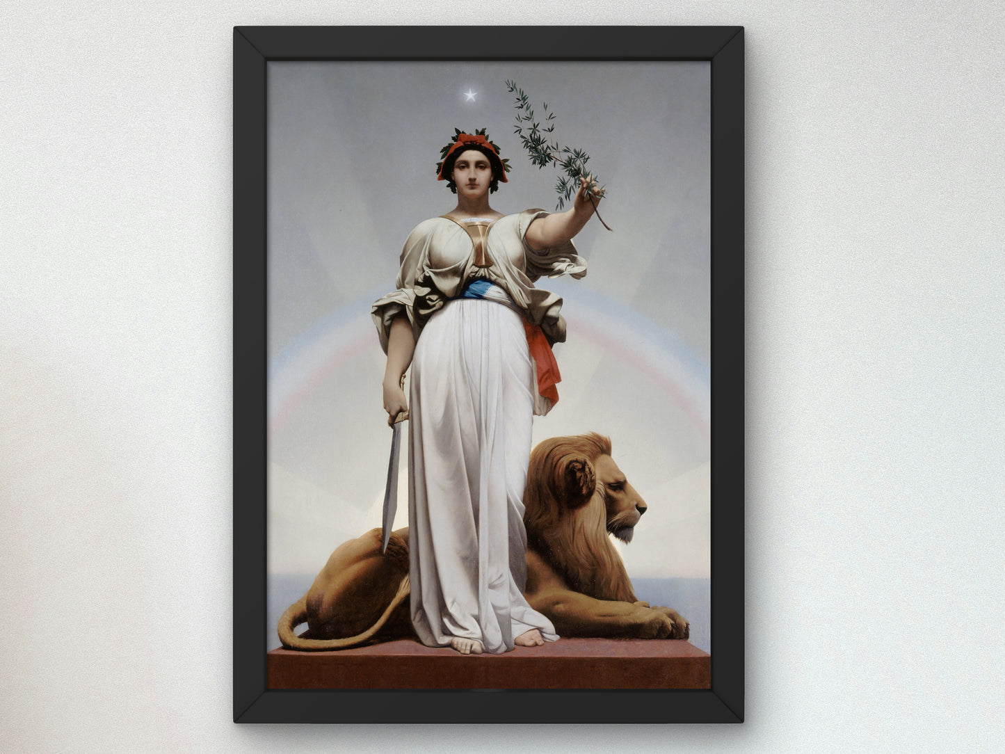 The Republic by Jean Léon Gérôme 1848, Wall Art Print, Fine Art Reproduction, Museum Quality Decor, Poster