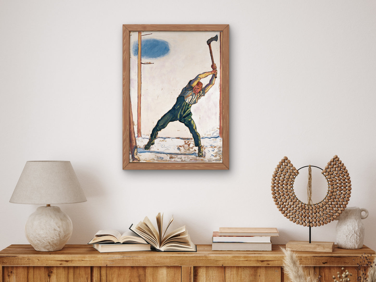 Woodcutter by Ferdinand Hodler 1910, Wall Art Print, Fine Art Reproduction, Museum Quality Decor, Poster