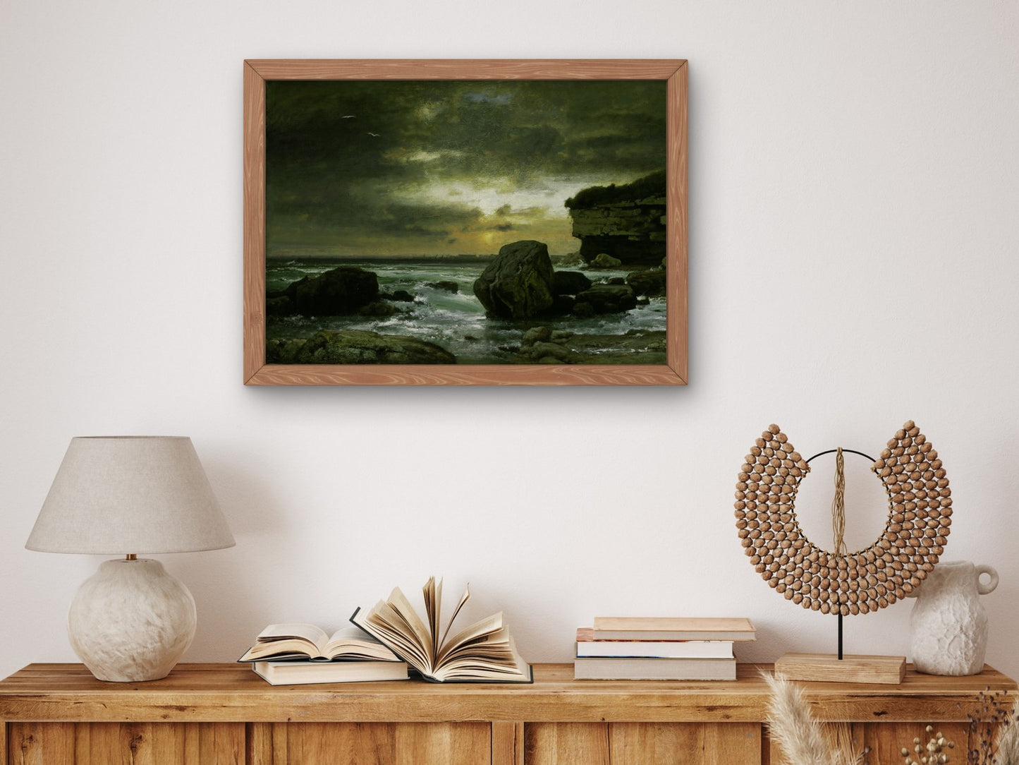 A Marine by George Inness 1874, Wall Art Print, Fine Art Reproduction, Museum Quality Decor, Poster