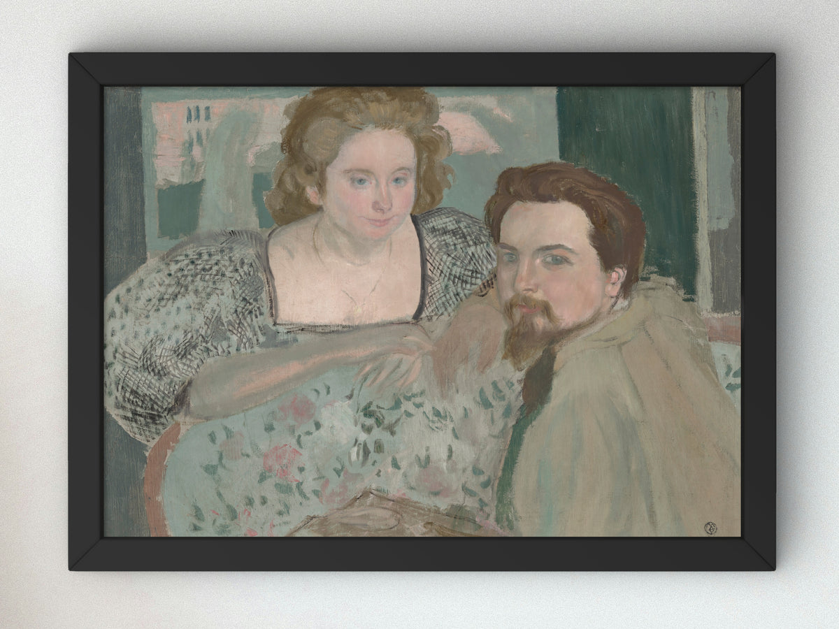 Portrait de Marthe et Maurice by Maurice Denis 1896, Wall Art Print, Fine Art Reproduction, Museum Quality Decor, Poster