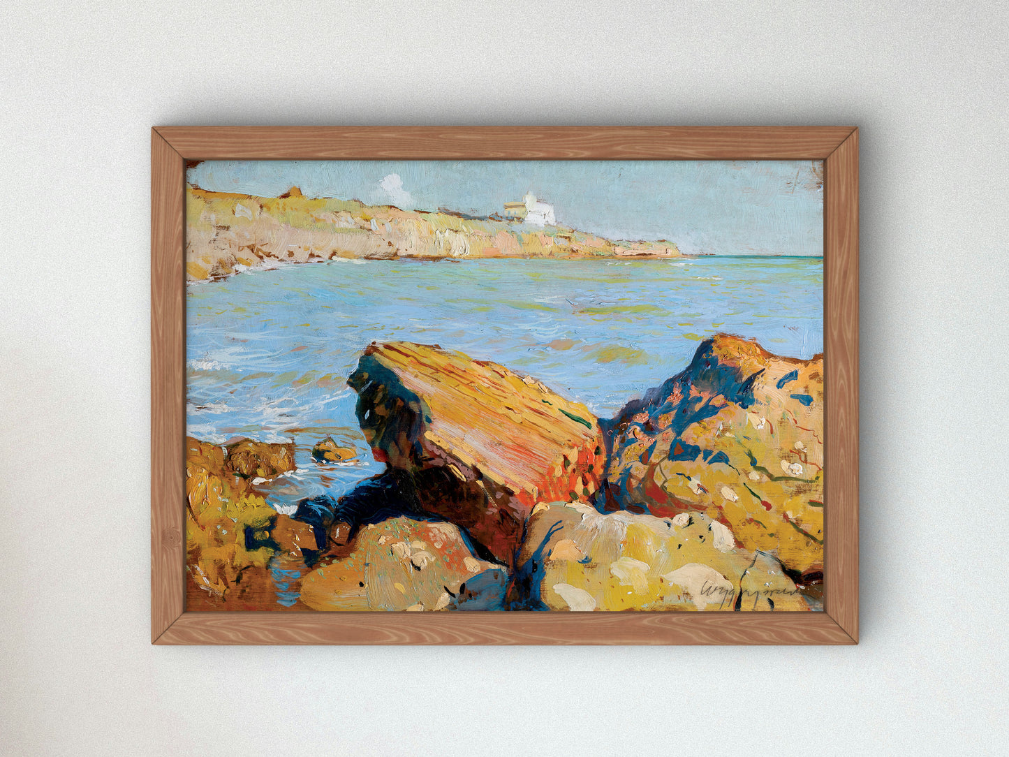 Porto di Anzio by Feliks Michał Wygrzywalski, Wall Art Print, Fine Art Reproduction, Museum Quality Decor, Poster