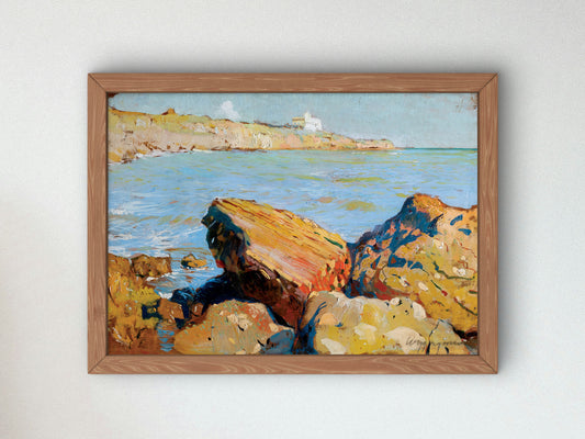 Porto di Anzio by Feliks Wygrzywalski, Wall Art Print, Fine Art Reproduction, Museum Quality Decor, Poster