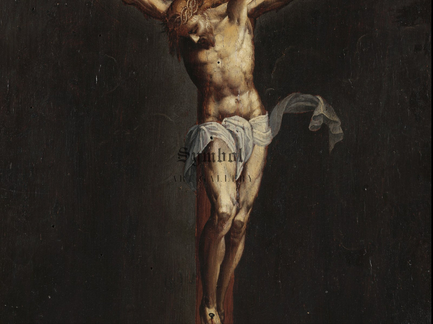 Crucified Christ by Bernardino Campi 1584, Wall Art Print, Fine Art Reproduction, Museum Quality Decor, Poster